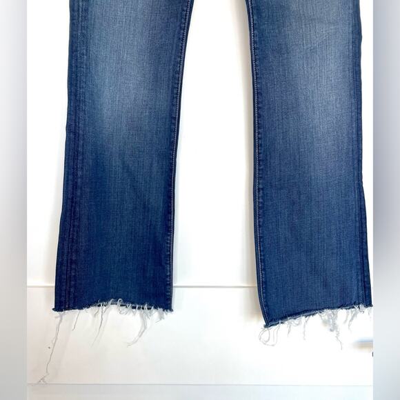 7 For All Mankind Kimmie Bootcut Dark Wash Mid Rise Jeans Size 27 - Picture 2 of 11